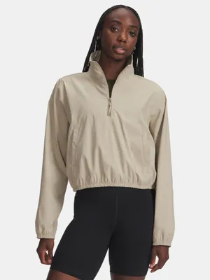 Produktbild von Under Armour UA Unstoppable Wvn Pulloverjacke für Damen – Braun LG