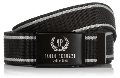 Produktbild von Schwarzer Paolo Peruzzi Herrengürtel 115 cm für Hosen Paolo Peruzzi Herrengürtel für Jeans PW-10-115