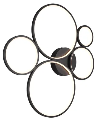 Immagine prodotto di Lampada da soffitto moderna a LED incorporata RONDO nero Trio 622610532