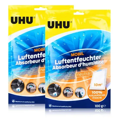 Produktbild von 2x UHU Air max Luftentfeuchter mobil mit Auslaufschutz für Auto, Wohnwagen uvm.