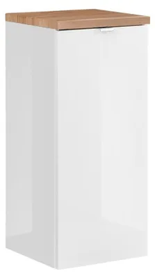 Produktbild von Meublorama CD-CAPRI-WHITE-811B-FSC*1C/13KG, Weiß, 1 Tür(en), 350 mm, 350 mm, 800 mm, 13 kg
