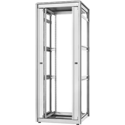 Produktbild von Digitus Netzwerkschrank Unique Serie - 800x800 mm (BxT), Freistehendes Gestell, 42U, 800 kg, Verbessertes Kabelmanagement, 95 kg, Grau