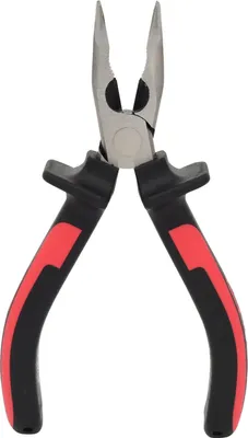 Produktbild von KS Tools ERGOTORQUE Flachrundzange, gebogen rot/schwarz