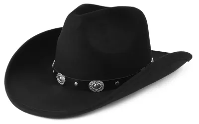 Immagine prodotto di Solidchoice - Cappello da cowboy in feltro, taglia XL/XXL, con tesa larga