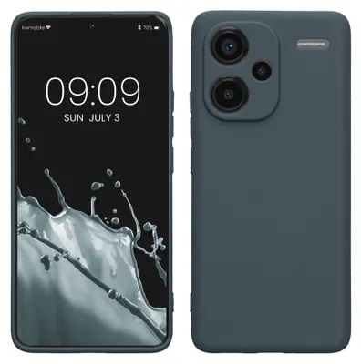 Produktbild von kwmobile Handyhülle für Xiaomi Redmi Note 13 Pro+ 5G / Redmi Note 13 Pro Plus 5G Hülle - weiches Handy Silikon Case - Schutzhülle Cover - Dunkler