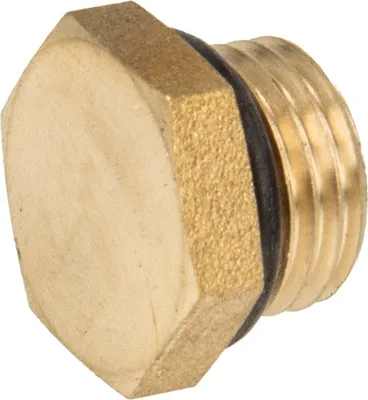 Produktbild von tecuro Stopfen mit Vierkant, Außengewinde G 1/8 Zoll, Messing blank CW617N