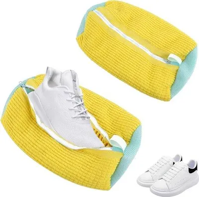 Produktbild von Famanu Schuhwaschbeutel mit Reißverschluss - Schutzbeutel für Schuhe in der Waschmaschine