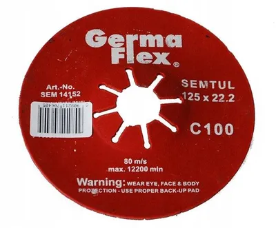 Produktbild von Germaflex Semtul 100 geschlitzte Polierscheibe Metallbearbeitung