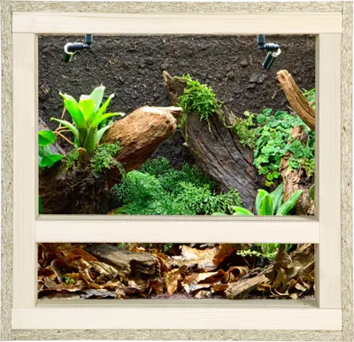 Produktbild von Repiterra® Terrarium Seitenbelüftung Holzterrarium OSB Holz Terrarien 40x40x40cm