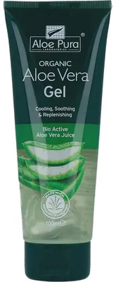 Productafbeelding van Optima Aloe pura aloe vera gel organic original (100 ml)