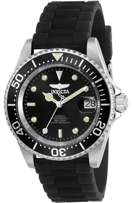 Image de Montre automatique pour homme Invicta Pro Diver, en acier inoxydable, diamètre : 40 mm