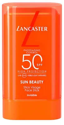 Produktbild von Lancaster Sun Beauty Face Stick SPF50, Sonnenschutzstift, Gesicht, Stab, Feuchtigkeitsspendend, Jeder Hauttyp, 19 g