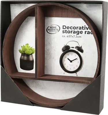 Zdjęcie produktu dla Dekoracyjna półka ścienna ACCENTS 37 cm - różne kolory Kolor: Ciemnobrązowy