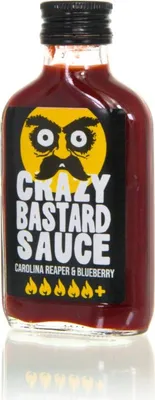 Produktbild von Crazy Bastard Hot Sauce - Carolina Reaper & Blueberry