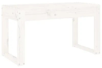 Imagen del producto de vidaXL Banco de jardín blanco, 80x38x45 cm, madera maciza de pino