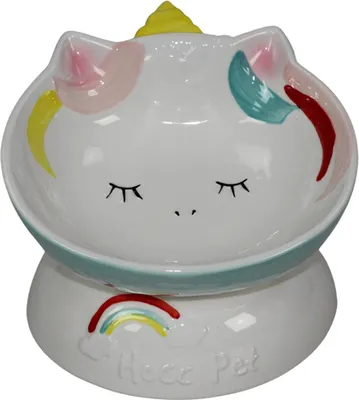 Produktbild von Pettimania Katzennapf mit Einhorn-Motiv,17,55 EUR, NEU
