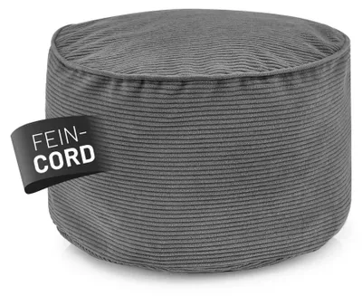 Immagine prodotto di Pouf della linea Comfort di LUMALAND, rivestito in corda intrecciata - Poggiapiedi imbottito da interno