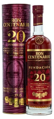 Produktbild von Ron Centenario 20 Years Old Fundación Rum 40% Vol. 0.7L