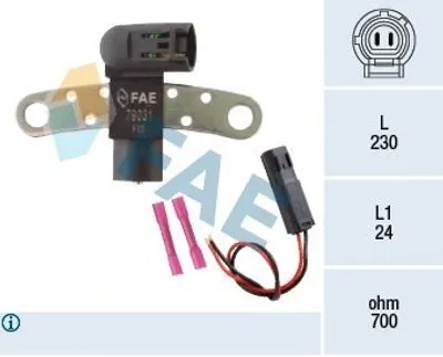 Produktbild von FAE Kurbelwellensensor 79319 für RENAULT CLIO II (BB0/1/2_ CB0/1/2_)