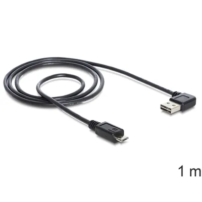Produktbild von EASY-USB 2.0 Kabel, USB-A Stecker 90° > Micro-USB Stecker