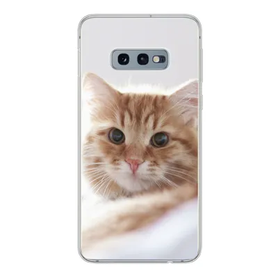 Produktbild von MuchoWow® Handyhülle Schutzhülle Hülle für Samsung Galaxy S10e Katze - Rot - Bett - Mädchen - Kinder - Jungen Silikon Softcase Handy Hülle - Handy