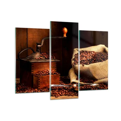 Produktbild von Bilder auf glas - Frühstück Schokolade Kaffee Bohnen - 130x100cm - Glasbilder - Wandbilder - Kunstdruck - Wanddekoration aus Glas - Glas Bilder - Wandbild auf Glas - GCB130x100-2163