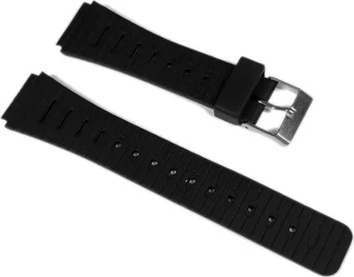 Produktbild von Minott Ersatzband Uhrenarmband Kunststoff Band 18mm schwarz