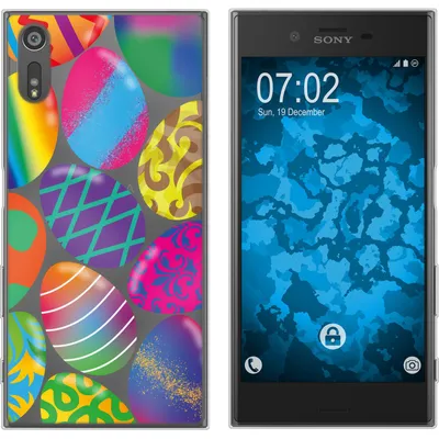 Produktbild von PhoneNatic Case kompatibel mit Sony Xperia XZs Silikon-Hülle Ostern M3