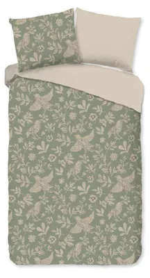 Imagen del producto de Juego de sábanas "Odette" - Verde - (140x220 cm) - 100% algodón