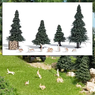Produktbild von Busch 7986 - 1/87 / H0 A-Set: Hasen - Neu