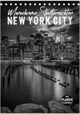 Produktbild von NEW YORK CITY Monochrome Stadtansichten (Tischkalender 2026 DIN A5 hoch), CALVENDO Monatskalender