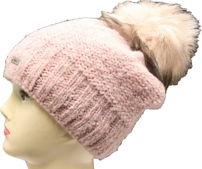 Immagine prodotto di Faera morbido cappello invernale caldo foderato in Pelliccia sintetica bobble hat foderato in pile cappello invernale lavorato a maglia beanie hat signore uomini taglia unica 17 Rose