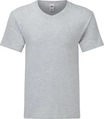 Produktbild von Fruit of the Loom - "Iconic 150" T-Shirt V-Ausschnitt für Herren BC4794 (M) (Grau meliert)