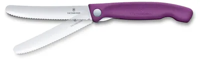 Produktbild von Victorinox Faltbares Picknickmesser mit Wellenschliff, 11 cm, Violett