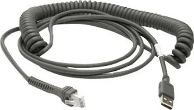 Immagine prodotto di Zebra USB-Kabel, 4,5m, gedreht USB-Kabel (Typ A): 4,5m, gedreht, Kabelcode U09 (CBA-U09-C15ZAR)