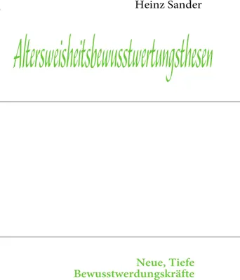 Produktbild von Altersweisheitsbewusstwertungsthesen