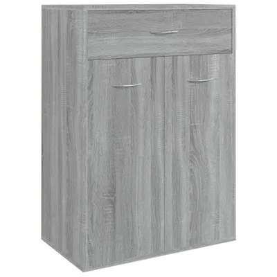 Obrázek produktu pro vidaXL Botník Grey Sonoma 60x35x84 cm Dřevěný materiál