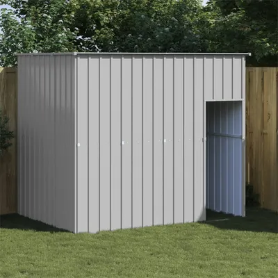 Image de VidaXL niche avec toit 214x153x181 cm acier galvanisé gris