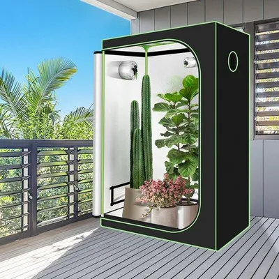 Produktbild von 100x100x200 cm, wassergeschützte Anbaukammer für den Innenbereich, wasserdicht, komplett, für den Hausgarten