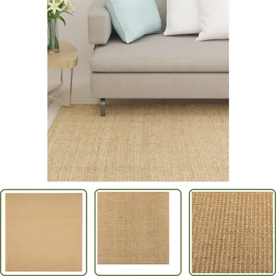 Immagine prodotto di The Living Store Teppich Natur Sisal 100x100 cm