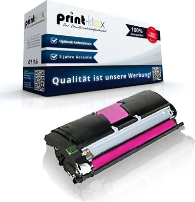 Produktbild von Kompatible Tonerkartusche für Konica Minolta QMS Magicolor2400Series Magicolor2400W Magicolor2430Desklaser 1710589006 A00W232 171-0589-006 A00W231 171-0589-002 Magenta Rot - Color Plus Serie