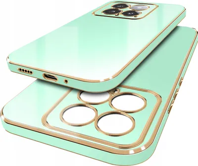 Obrázek produktu pro Pouzdro pro Xiaomi 14, zlatá barva, s ochranným sklem 9H