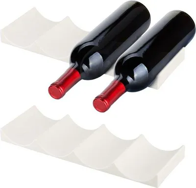 Image de Organisateur pour réfrigérateur, 2 pièces, blanc, en plastique