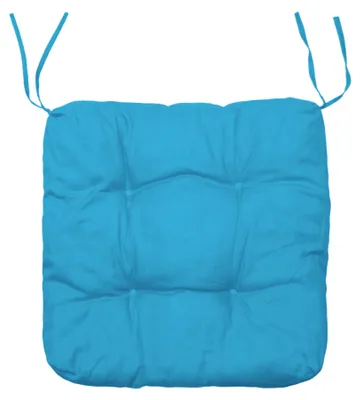 Produktbild von Sitzkissen 40x40 cm blau Sitzauflage Sitzpolster Stuhl Kissen Baumwolle Stuhlkissen