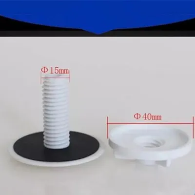 Productafbeelding van Witte kunststof afdichtingsplug met een diameter van 35 mm, geschikt voor wasbakken en zeepdispensers, en bruikbaar voor spoelbakken en kraanputten in keuken en badkamer