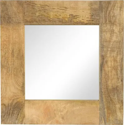 Obrázok produktu pre Zrkadlo masívne mangovníkové drevo 50x50 cm