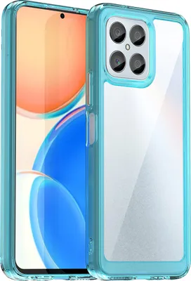 Produktbild von Schutzhülle für Honor X6 /Honor X8A /Honor X8 5G Klar Rückseite Stoßfeste TPU Silikon Bumper Hülle Hellblau