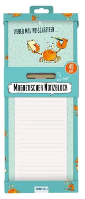 Produktbild von TRÖTSCH Notizblock mit Stift und Magnet Krabbe