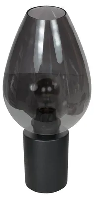 Immagine prodotto di Steinhauer - lampada da tavolo - Bloeba - nero - vetro metallo - Ø 23cm - E27 - 4377ZW