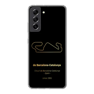 Produktbild von MuchoWow® Handyhülle Schutzhülle Hülle für Samsung Galaxy S21 FE F1 - Rennstrecke - Barcelona Silikon Softcase Handy Hülle - Mobiltelefonhülle